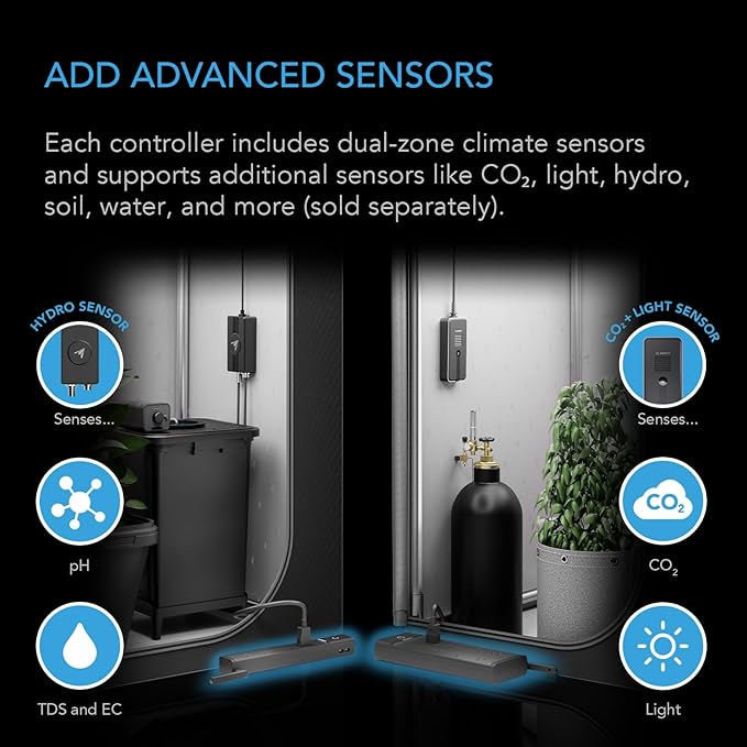 AC Infinity Outlet AI+, Environment Controller, Smart WiFi Power Strip, Dual-Zone Temperature Humidity, Individual Control 8 Plugs, AI Targeting, Thermostat Greenhouse Aquarium Terrarium Home, 1800W - Image 5