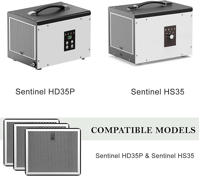 Replacement Air Filter Compatible with ALORAIR Dehumidifier, Automatic Defrost, for Sentinel HD35P, Sentinel HS35 Crawlspace Dehumidifiers,3 Pcs - Image 8