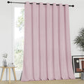 NICETOWN Blackout Patio Curtains 100 x 95 Inches Long for Sliding Door Extral Wide Blackout Curtain Panels Thermal Insulated Room Divider - Grommet Top, 100" W x 95" L, 1 Panel, Baby Pink by NICETOWN