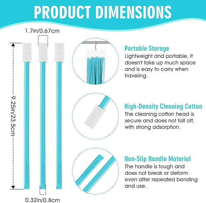 20PCS Crevice Cleaning Brush Tool Kit - Disposable Toilet Brush & Seat Cleaner for Windowsill, Keyboard, Car, Toilet Wand Kit - Image 2