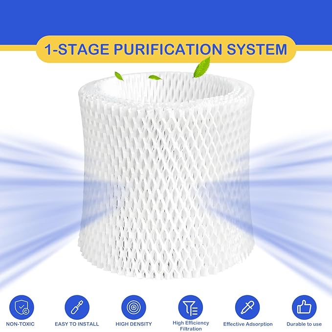 Humidifier Wicking Replacement Filter Compatible with Canopy Bedside and Nursery Humidifier, Wood Pulp & Paper Filter, 3 Pack Filters - Image 2