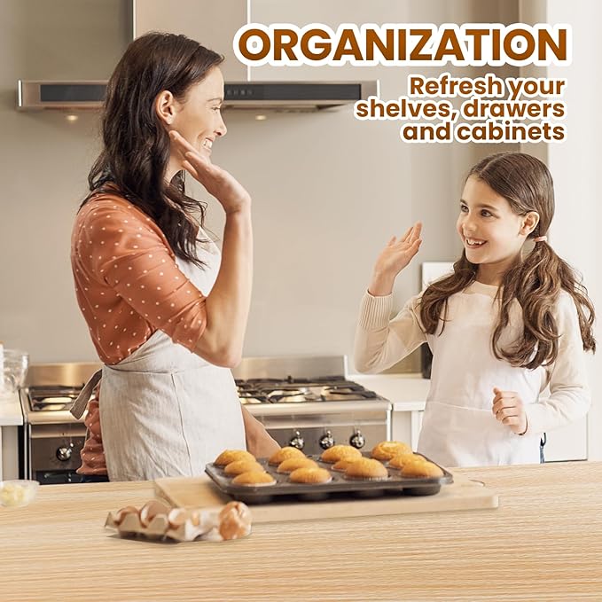 Drawer Shelf Liner for Kitchen Cabinets Non-Adhesive, Non Slip Shelf Paper Waterproof Thickened Cabinet Liners for Shelves, Strong Grip Mats for Cupboard, Dresser, Pantry, Beige, 24 in x 39.37 FT - Image 7