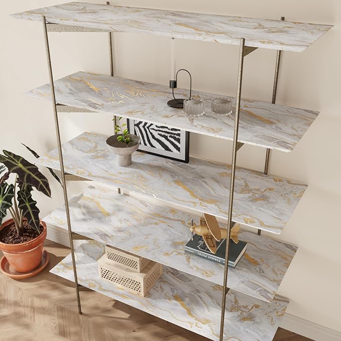 CRE8TIVE Beige Gold Marble Contact Paper for Countertops Waterproof 12"x354" Matte Marble Wallpaper Peel and Stick Kitchen Countertop Self Adhesive Removable Wallpaper for Bedroom Desks Drawers Walls - Image 7