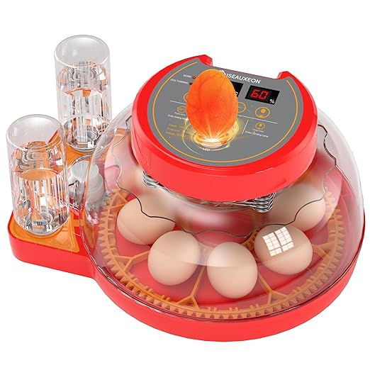 8 Chinken Incubators for Hatching Eggs with Automatic Egg Turning and Humidity Control Automatic Water Refill,Egg Candler Nature Right 360 Incubator Duck Quail Chick Turkey Hatching Incubator by Unknown
