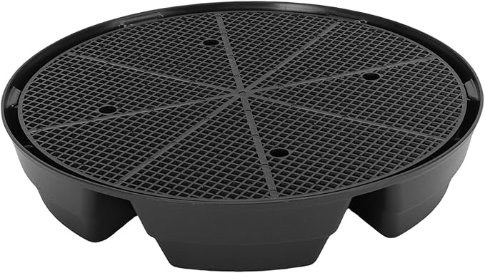 GOWENIC 4Pcs Self Watering Fabric Pot Base, Auto Irrigation System Plant Saucer, Outdoor Garden Infinity Watering Base Plant Water Tray, Elevated Saucers for Use in Indoor Grow Tents by GOWENIC