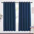NICETOWN Moroccan Blue Blackout Curtains for Bedroom 72 Inches Long, Thermal Insulated Room Darkening Grommet Window Curtains for Living Room Nursery, 66 inch x 72 inche, 1 Panel by NICETOWN