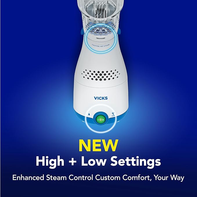Vicks Sinus Inhaler, New & Improved Non-Medicated Steam Inhaler for Sinus Relief, Allergies, Congestion & Colds, Vocal Steamer, Soothes Nasal & Throat Passages, Works with VapoPads (1 Included) - Image 4