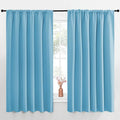 NICETOWN Blackout Curtains for Bedroom, Blackout Curtain Panels, Teal Blue, 1 Pair, 62 by 63-inch, Window Treatment Energy Saving Thermal Insulated Solid Rod Pocket Blackout Drapes/Draperies by NICETOWN