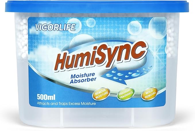 Moisture Absorbers,10 x16.9 Oz Portable Humidity Absorber Boxes for Bathroom, Closet, Kitchen, Dehumidifiers, Attract and Trap Excess Moisture, Convenient and Effective, Blue - Image 6