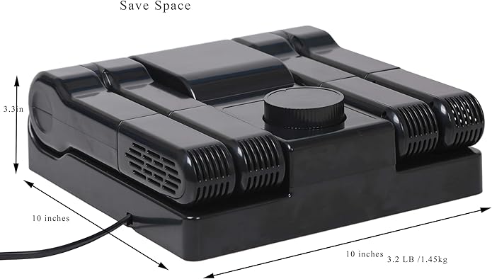 Portable Electric Shoe Glove Boot Dryer Warmer with Folding and Drying Rack - Image 2
