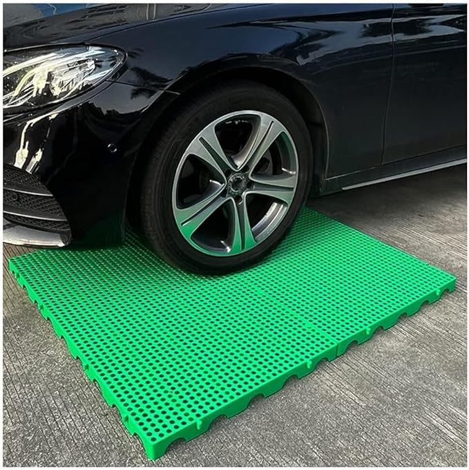 LNNW Plastic Pallet Warehouse Pallet Pet Moisture Barrier Cargo Storage Matting for Garage Supermarket, 1 Pack Floor Pallets for Garage Supermarket Basement(Green,100x60x5cm) - Image 3
