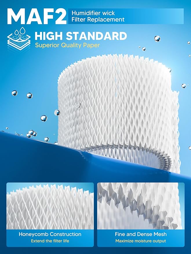 MAF2 Humidifier Filter Replacement for Aircare Esscik Air MiostAIR MA0800 MA08000 MA0600 MA0601 and Replacement for Kenmore 15408, 4 Pack - Image 2