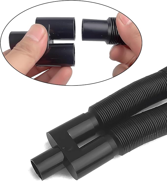 Accessories of AUAAQ's Reptile Humidifier, Including Dual Hose Nozzle, Two Adjustable Hoses and Four Suction cups, Suitable for Reptiles Humidifier Fogger Mister - Image 5