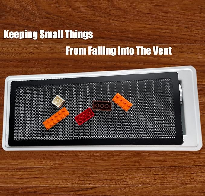 Floor Register Vent Cover- 4"x12" Magnetic Air Vent Screen Mesh Cover, Perfect for Wall/Ceiling/Floor Air Vent Filters (4-Packs) - Image 4