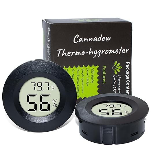 Digital Thermometer and Hygrometer with Moisture Meter – Humidity and Temperature Monitor for Indoor/Outdoor Use, Ideal for Reptile Habitats, Greenhouses, Terrariums – Fahrenheit (℉) / Celsius (℃) - Image 8