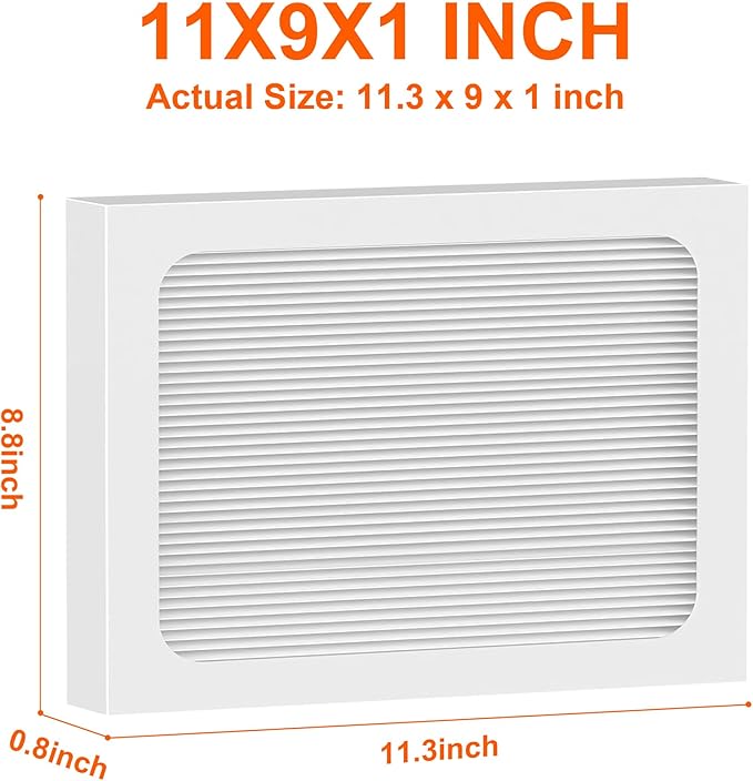 9 x 11 x 1 MERV 13 Replacement Dehumidifier Filter Compatible with Santa Fe Compact70, Ultra70, UA 65H dehumidifier Models, Element, Compact 2 Upgraded, 4 Packs - Image 2
