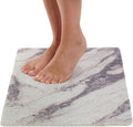 ENKOSI Loofah Non-Slip Shower and Bath Mat - Soft Cushioned Comfort - No Suction Cups for Smooth or Textured Tubs - Fast Draining - Safety for Bathroom, Family, and Elderly (24x16 Marble Grey) by ENKOSI