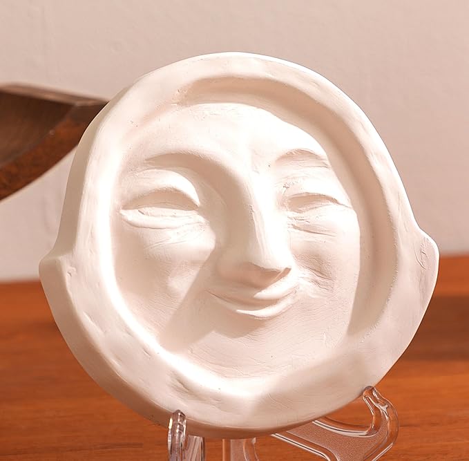 Air Purifying Healing Ceramic Object-Ancient Korean Demon Hunter's Face Roof Tile-Silla's Smile Face Ceramic Home Décor-Air Purifying Effects, Eliminates Bad Odors, Humidity Control - Image 2