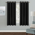 MYSKY HOME Black Out Curtains: Living Room & Bedroom, 52x63 Inch, Thermal Insulated, Grommet, Room Darkening by MYSKYHOME
