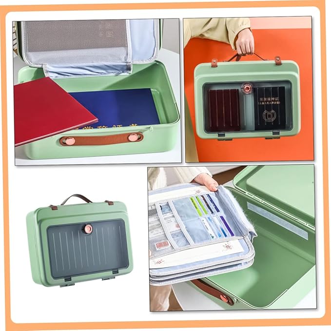 Creative Multifunctional Document Organizer Bag Durable Certificate Storage Case for Home Office Travel Multi-layer File Case for Documents and Cards - Image 4
