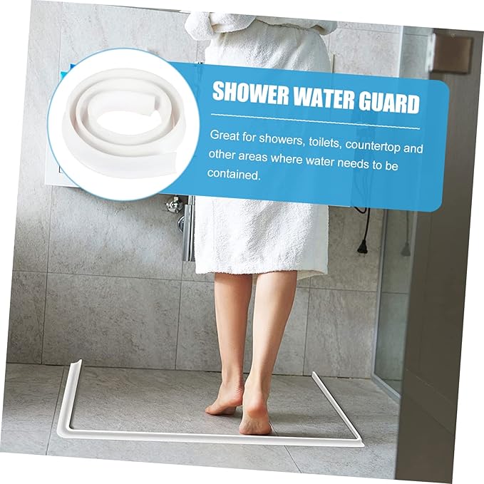 2m Self-adhesive Silicone Water Retaining Strip Sealing Strip for Shower Shower Bathroom Accessories Easy Install - Image 3