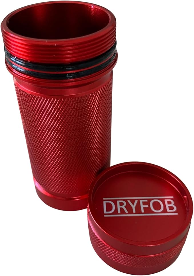 DRYFOB Waterproof PLB or Car Key Container, Case, Holder for Scuba Diving and Watersports, Rugged Aluminum, Rated to 1,200ft (365m) - Image 2