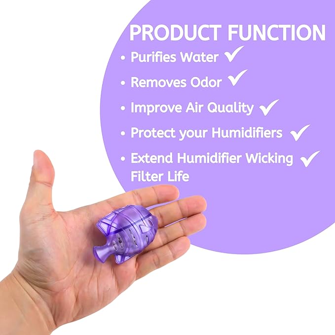 Nispira 12 Fish Universal Demineralization Cleaners for Protec Guardian Aquastick Humidifiers Ultrasonic Evaporative Dehumidifiers Hard Water Removes White Dust Odor - Image 6
