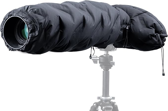 PGYTECH Camera Cold-Proof Warm Cover for DSLR Cameras with 150mm-450mm Lens, Winter Cover Protector, Adjustable Snowproof and Waterproof Camera Lens Sleeve by PGYTECH-US