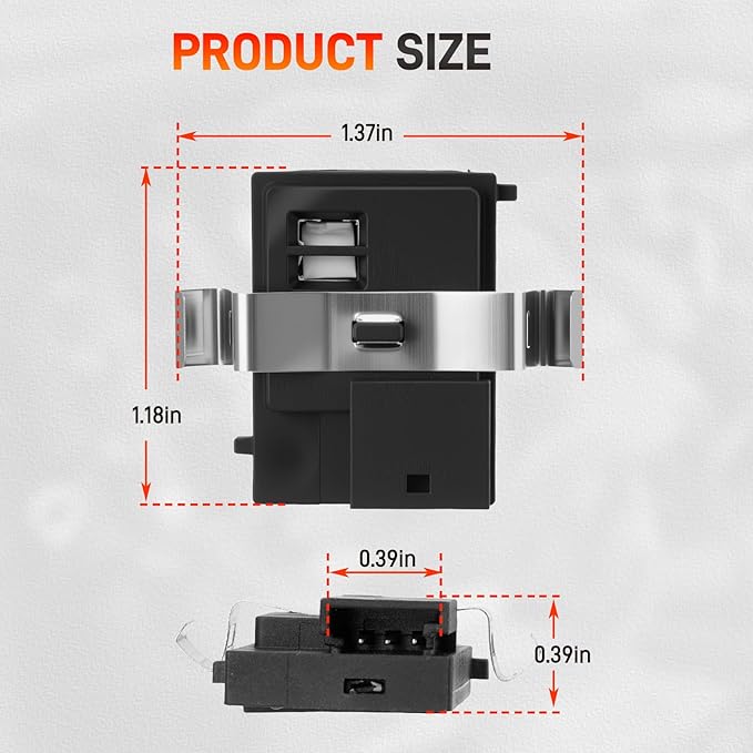 55111389AF HVAC Humidity Sensor Compatible with Jeep Grand Cherokee Compass, Dodge Ram 1500 Durango Challenger Charger Journey Dart, Pacifica Voyager 200 300, 2011-2023, Replace# 926-369 55111389AD - Image 8