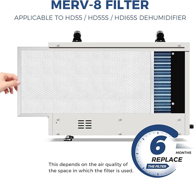 ALORAIR MERV-8 Filter Replacement Set for Basement Dehumidifiers Sentinel HD55,Sentinel HDi65(4 Pack) - Image 6