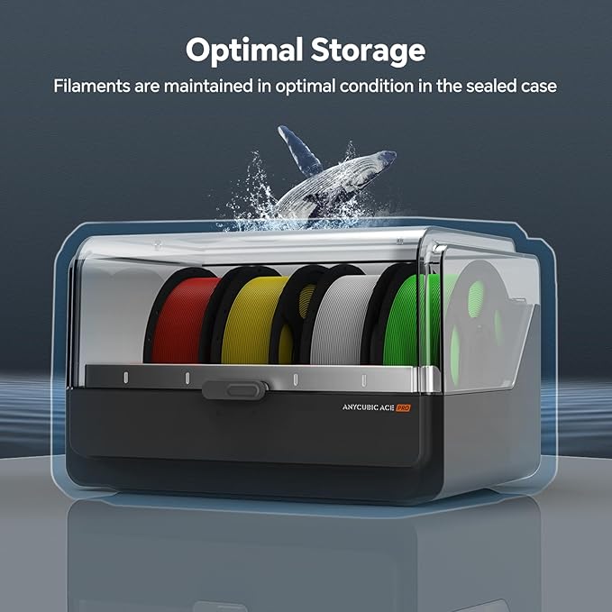 Anycubic ACE Pro Multi Color 3D Printer Filament Dryer Box, Not for Anycubic Kobra S1, Only Compatible with Kobra 3 Max, Filament Auto Backup and Intelligent Identification - Image 8