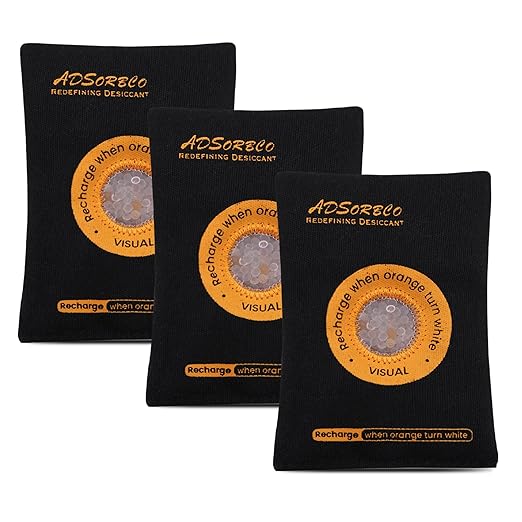 ADSorbco Rechargeable Desiccant Packs for Storage, Rechargeable Silica Gel Packets, Color Indicating Desiccant Packs for Suitcase, Storage Bins, 3D Filaments, Electronics, Cars, Safe (100, 100g) by SorbcoPackagingLLC