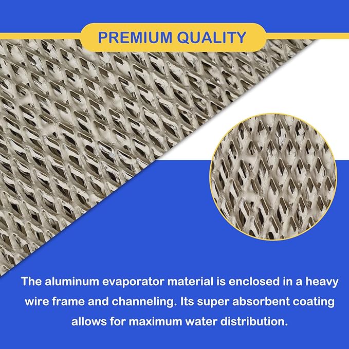 990-13 Humidifier Vapor Pad Water Filter Compatible with GeneralAire 990-13 G13 Humidifier Replacement Evaporator Pad Media Filter for Models 709 990 1040 1042 1137 SL16, GFI #7002, 2 Pack - Image 2