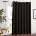 NICETOWN Drapes for Sliding Glass Door - Thermal Insulated Door Blinds, Patio Door Curtains, Vertical Blinds for Window (Toffee Brown, 100 inches x 84 inches) by NICETOWN