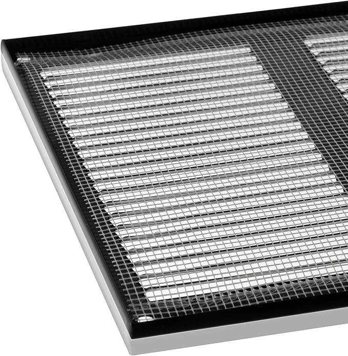 10x6 inch (Duct Opening) Vent Cover - Black Ventilation Covers for Wall and Ceiling - Metal Return Grille - HVAC AC Air Vents Register for Indoor and Outdoor Use with Mesh - Image 7