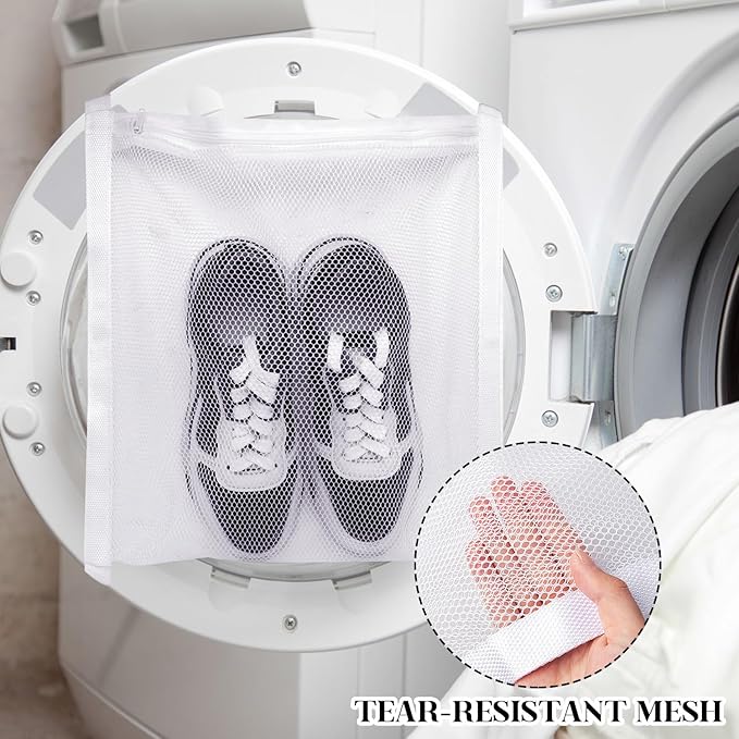 2 Pack Dryer Bag for Shoes, 16.3x16.3 Inch, Shoe Dryers for Sneakers, Shoe Drying Bag for Dryer with Zipper and Strap for Most Dryers Door - Image 6