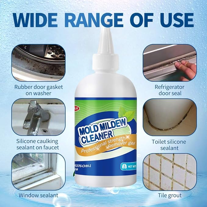 Mold Mildew Cleaner Gel Household Cleaner for Wall Tiles Grout Sealant Bathroom Cleaning Home Kitchen Sinks Cleaning - 8 Fl.Oz(Pack of 1) - Image 3