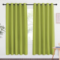 NICETOWN Fresh Green Blackout Curtains for Bedroom 72 Inches Long, Thermal Insulated Room Darkening Grommet Window Curtains for Living Room Nursery, 66 inch x 72 inche, 1 Panel by NICETOWN