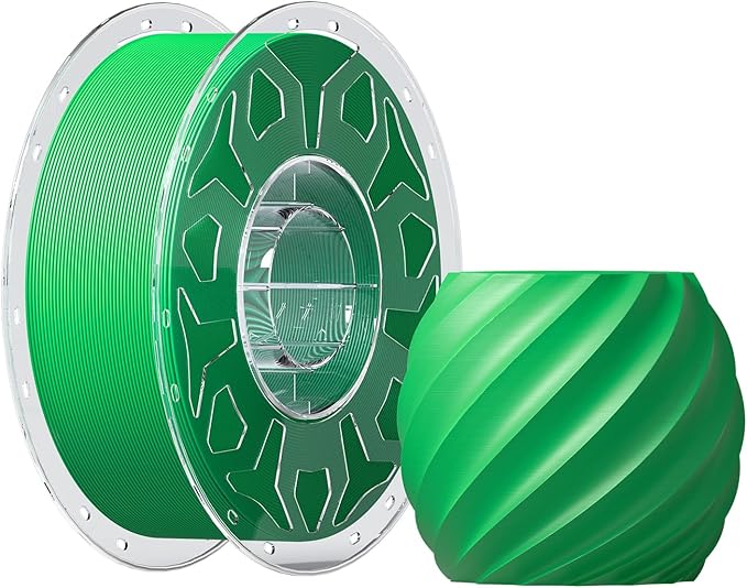 Creality PLA Filament 1.75mm Green, 3D Printer Filament 1kg (2.2lbs) Spool, High Toughness & Warp-Free, Dimensional Precision ±0.03mm, Printing Filament for All FDM 3D Printers by CREALITYFALCONLASERENGRAVER