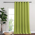 NICETOWN Room Divider Curtain 132 Inches Long, Wide Blackout Sliding Door Curtain for Bedroom, Room Darkening Privacy Window Curtain for Patio Door (1 Panel Set, Fresh Green, 80 x 132 Inch) by NICETOWN