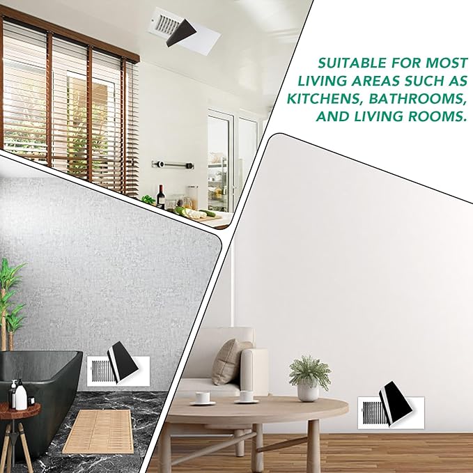 6 Pack Magnetic Vent Covers, Strong Vent Covers 5.5 X 12inch High Strength Magnetic Vent Cover for Floor Wall and Ceiling Registers Home HVAC and AC Vents - Image 6