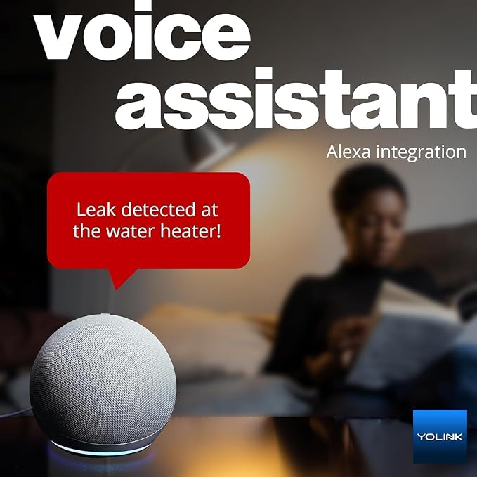 YoLink Water Leak Starter Kit: Hub + 2 Leak Sensor 4 (105 dB Siren), LoRa Long-Range, App/SMS/Email Alerts, D2D Offline, 2 AAA Up to 5-Year Battery, Compatible with Alexa/IFTTT/Home Assistant - Image 4