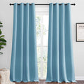 NICETOWN Teal Blue Blackout Curtains 96 inches Length for Living Room, 2 Panels, 55" Wide, Thermal Insulated Long Drapes for Large Window by NICETOWN