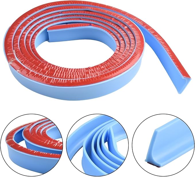 Shower Water Retention Strip - Silicone Multi-Color Water Containment - Fits Various Shower Areas for Bathroom Use(Blue 300cm) - Image 7