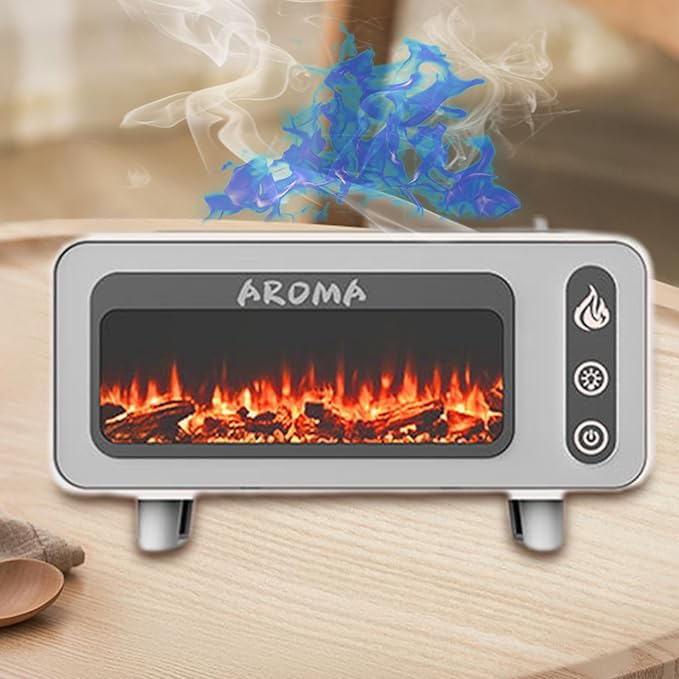 Humidifiers For Bedroom, Fireplace Fire Aromatherapy Diffuser | 200Ml USB Quiet Humidifier With Lightweight For Discovering Basement Bathroom Spa Tent Hotel Living Room Room - Image 6