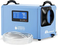 145 Pints Commercial Dehumidifier, Industrial Water Damage Unit up to 6,000 sq ft, Auto Defrost, Memory Starting with Drain Hose，for Crawl Spaces & Basements,Blue by Dkenicor