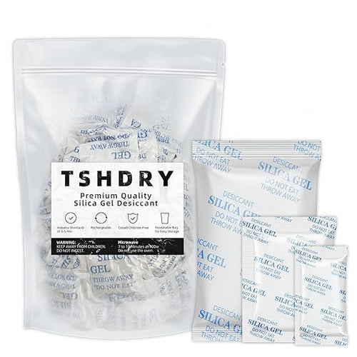 10PCS 500Gram Silica Packets - Decassant Packs Anti Humidity Packs Silicone Packets Dry for Electronic Products, Jewelry, Cameras, Clothes, Books, Iron Tools, Precision Instruments by TSHDRY