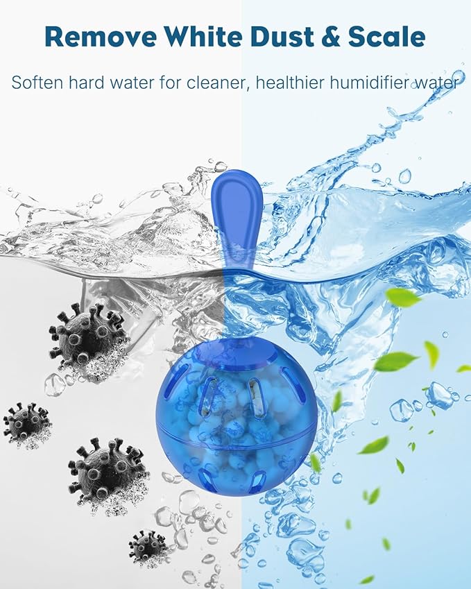 Pawfly 12 Pcs Humidifier Cleaner, Demineralization Cleaning Ball, Humidifier & Fish Tank Water Cleaner for Home and Office – Purify Water - Image 4