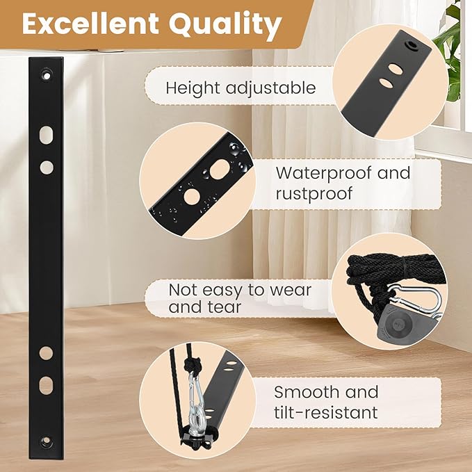 Heavy-Duty Hanging Kit Easily Raises And Lowers Dehumidifier, Helps Reduce Dehumidifier Noise And Vibration, Hanging Kit Improves Space Utilization, For Crawl Space, Basement, 300 Lb. Weight Capacity - Image 3