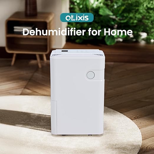 OLIXIS 5,500 Sq. Ft Dehumidifier, 80 Pints Dehumidifier for Basement with Drain Hose, 5L/1.32 Gallon Water Tank Quiet with Humidity Ring, Ideal Whole House Dehumidifiers for Home, Bedroom & Bathroom - Image 2